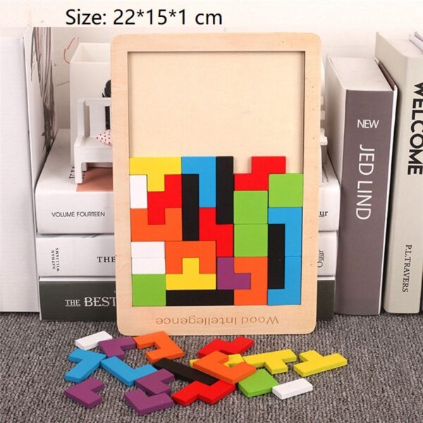 Wooden 3D Tetris Puzzle - Image 8