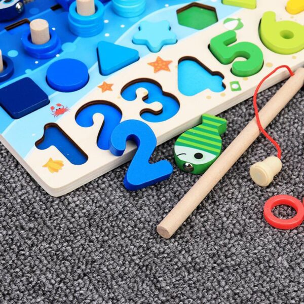 Montessori Educational Wooden Busy Board   - Image 4