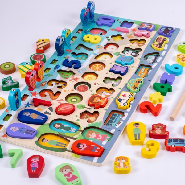 Montessori Educational Wooden Busy Board   - Image 30