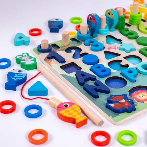 Montessori Educational Wooden Busy Board   - Image 25