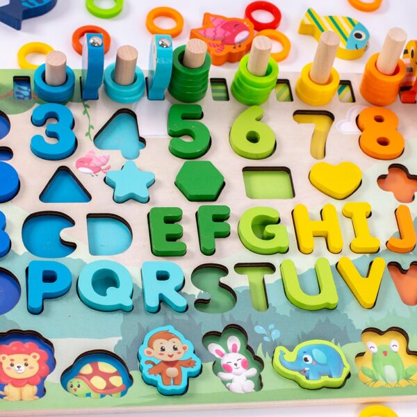 Montessori Educational Wooden Busy Board   - Image 37