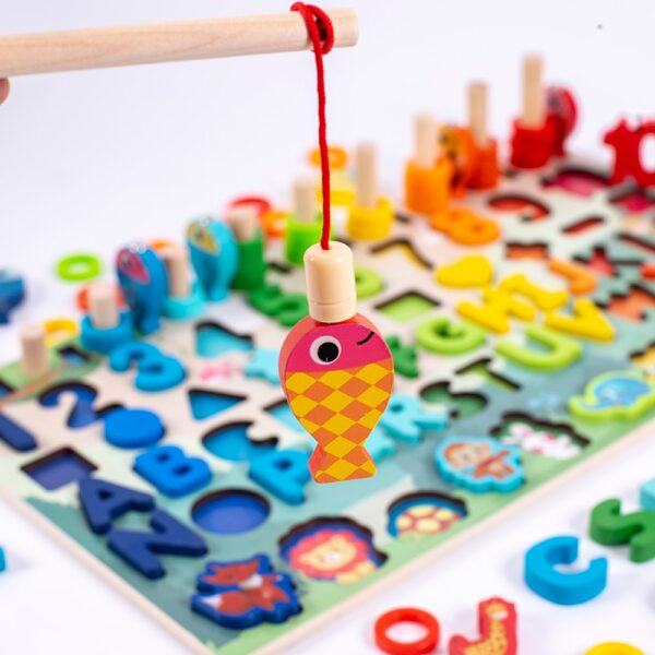 Montessori Educational Wooden Busy Board   - Image 24