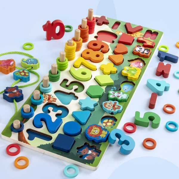 Montessori Educational Wooden Busy Board   - Image 18