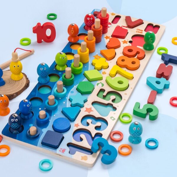 Montessori Educational Wooden Busy Board   - Image 14